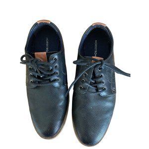 Nordstrom Kids Boys Dress Black Leather Shoes Size 3M